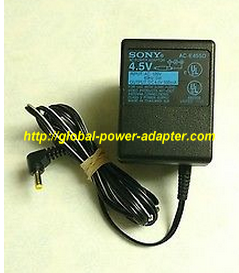 NEW Sony AC-E455D 4.5V DC 500mA AC Power Supply Adapter NEW Sony AC-E455D 4.5V DC 500mA AC Power Supply Adapter